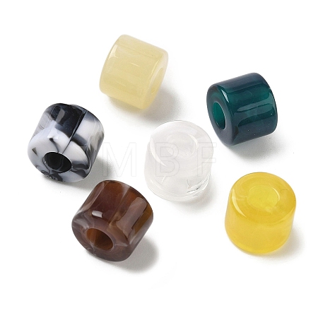 Tow Tone Acrylic Beads OACR-C040-08-1