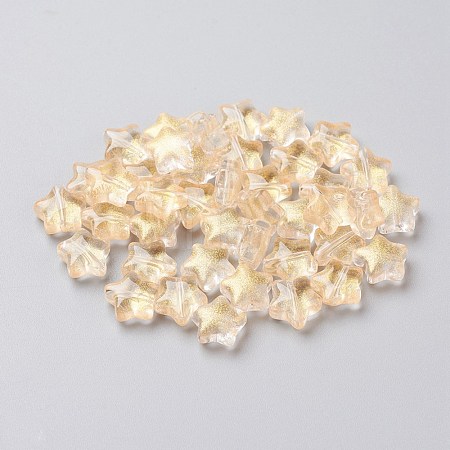 Electroplate Glass Beads EGLA-E059-G09-1