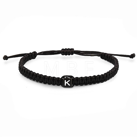 Cube with Letter Pattern Resin Beads Braided Bead Bracelets FS-WGC1D79-02-1