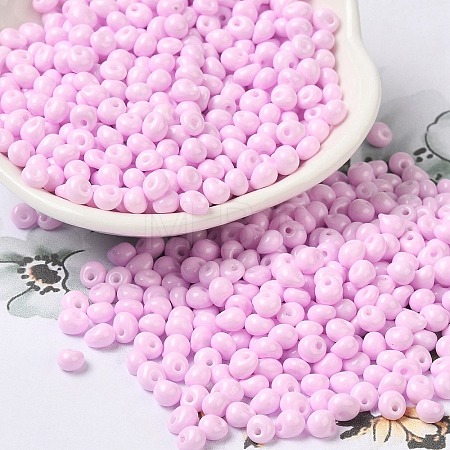 6/0 Opaque Baking Paint Glass Seed Beads X1-SEED-M012-02A-32-1