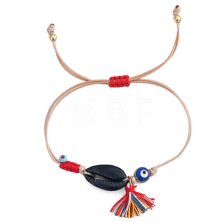 Bohemian Cotton Tassels Charm Bracelets EO4555-3-1