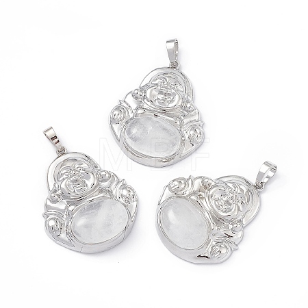 Natural Quartz Crystal Pendants G-H283-01W-1