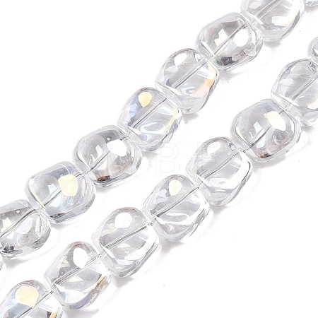 Electroplate Glass Beads Strands EGLA-N012-07A-1