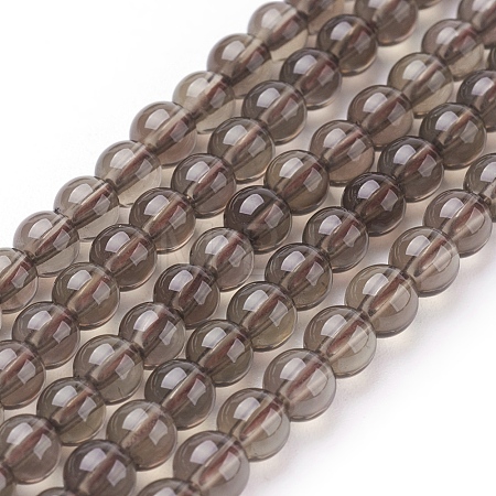 Smoky Quartz Beads Strands X-G-C076-4mm-4-1