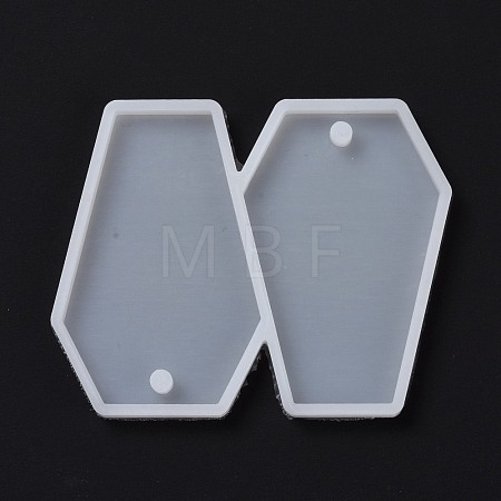 DIY Coffin Pendants Silicone Molds X-DIY-D060-15-1