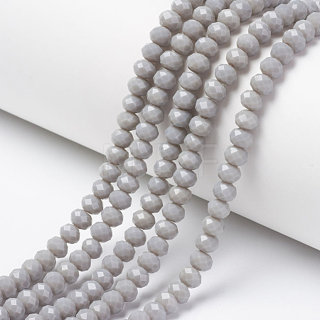 Opaque Solid Color Glass Beads Strands EGLA-A034-P1mm-D10-1
