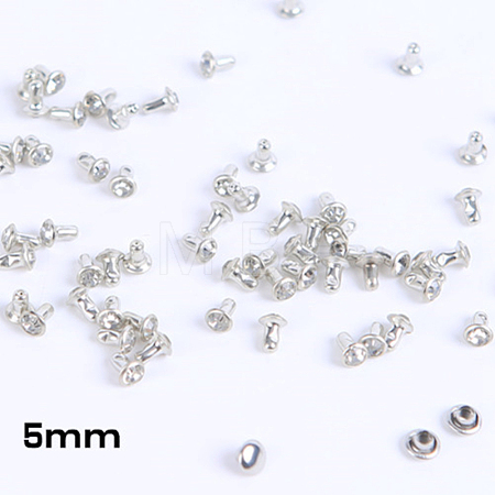 Brass Rhinestone Rivets KK-WH0035-13A-1