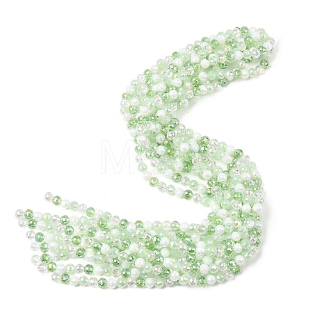 Electroplate Glass Beads Strands EGLA-D300-06-6mm-23-1