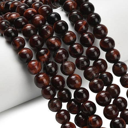 Natural Tiger Eye Beads Strands G-F591-18-8mm-07-1