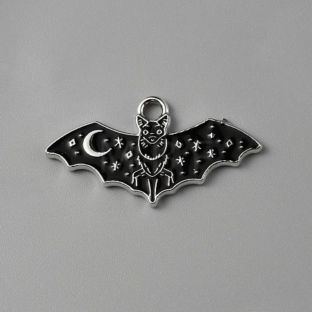 Halloween Alloy Enamel Pendants ENAM-CJC0002-34P-03-1