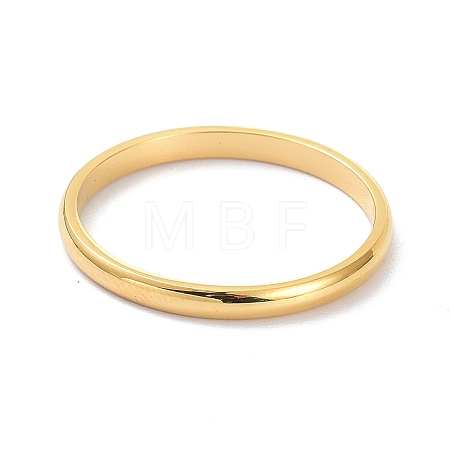 2mm Polished Plain Dome Finger Ring for Girl Women RJEW-C012-05D-G-1