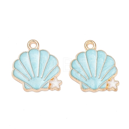 Alloy Enamel Pendants AL-CBAX434-01B-1
