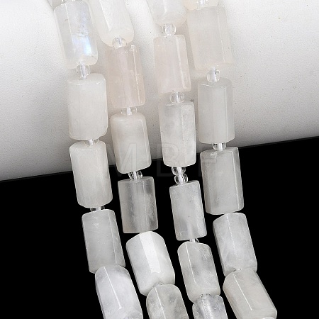 Natural Rainbow Moonstone Beads Strands G-C270-J01-1