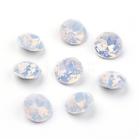 Pointed Back & Back Plated K9 Glass Rhinestone Cabochons RGLA-J012-8mm-234-1