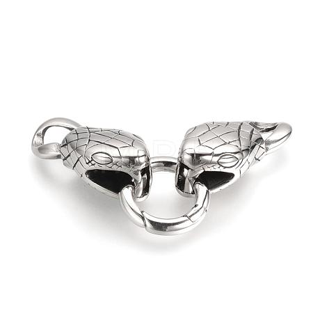 304 Stainless Steel Spring Gate Rings STAS-Q209-31-1