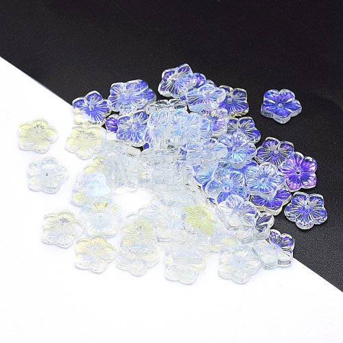 Transparent Glass Beads GLAA-H016-10J-6-1