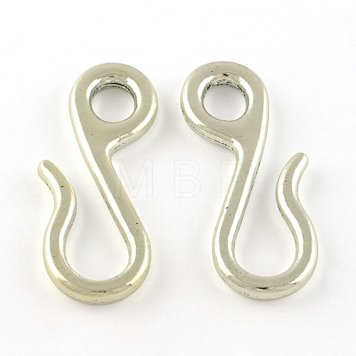 Tibetan Style Alloy Hook and S-Hook Clasps TIBEP-Q058-07AS-LF-1