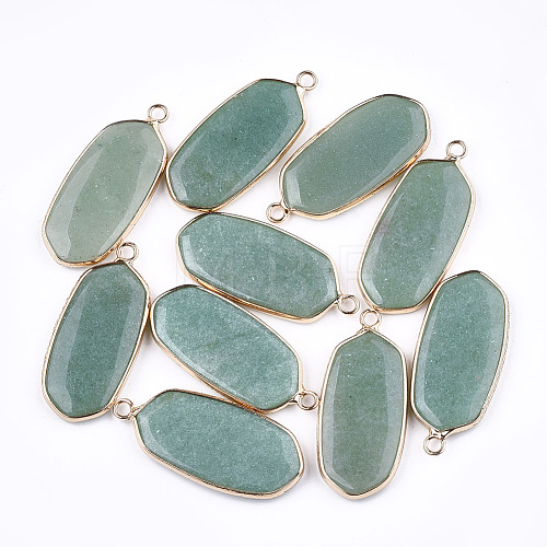 Natural Green Aventurine Pendants G-T112-23E-1