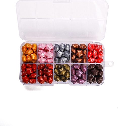 10 Grids 10 Colors Wax Granule Set PW-WG4EF64-01-1