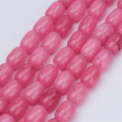 Barrel Shaped Gemstone Natural Rhodochrosite Stone Beads Strands G-S114-10-1