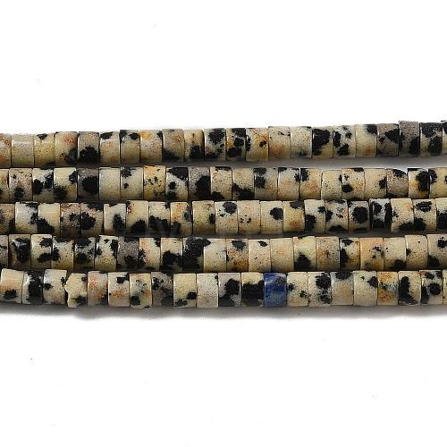 Natural Dalmatian Jasper Beads Strands G-E612-A01-A-1