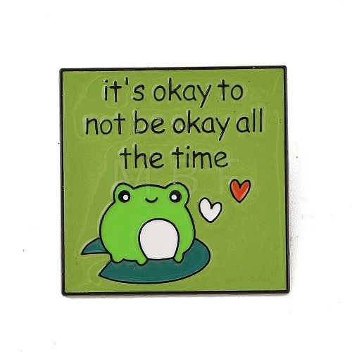 It's Okay to Not Be Okay All the Time Alloy Brooches JEWB-M046-17B-1