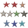 10Pcs 10 Style Star Shape Felt Ornament Accessories DIY-CA0005-97-1