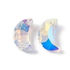 Electroplate Transparent Glass Pendants GLAA-A008-10A-4