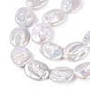 Natural Nucleated Baroque Keshi Pearl Beads Strands PEAR-S022-B-01-4