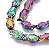 Electroplate Glass Beads Strands EGLA-T025-03D-3