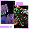 40Pcs 8 Styles Luminous Resin Butterfly with Flower Cabochons CRES-TA0001-98-2