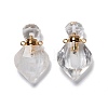 Natural Quartz Crystal Perfume Bottle Pendants G-D058-11G-03-1