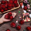 32Pcs Faux Fur Soft Sequins Pompom Ball DIY-SC0033-96C-3