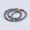 Electroplate Non-magnetic Synthetic Hematite Beads Strands G-J382-4x8x2mm-A03-F-1