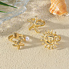 Alloy Cuff Open Rings Sets for Women JG5822-2-1