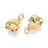 925 Sterling Silver Dodger Blue Enamel Horse Charms STER-T008-67G-2