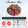 2380Pcs 28 Colors Transparent Acrylic Beads TACR-PA0001-34B-2