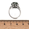 Brass Micro Pave Cubic Zirconia Finger Rings CU-CBA260E-16P-5
