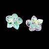 Dyed & Heated Glass Bead Caps GLAA-Z019-02B-2