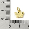 Real 18K Gold Plated Brass Pave Cubic Zirconia Pendants KK-M283-10D-01-3