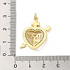 Mother's Day Brass Micro Pave Clear Cubic Zirconia Pendants FIND-Z041-20H-3