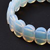 Opalite Oval Beaded Stretch Bracelet G-E010-01O-4