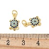 Brass Micro Pave Cubic Zirconia Charms KK-U056-44G-3