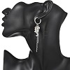 2Pairs 2 Styles Natural Freshwater Shell & 304 Stainless Steel Pendants Dangle Earrings for Women EJEW-JE07140-2