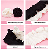 2Pcs 2 Style Polyester Elastic Ribbing Fabric for Cuffs FIND-BC0004-09-4