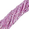Transparent Glass Beads Strands EGLA-N028-01A-A04-2