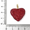 Brass Rhinestone Pendants KK-K293-48C-G-3