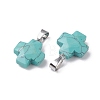Synthetic Turquoise Pendants G-K359-02P-02-2