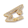 Rack Plating Brass Micro Pave Cubic Zirconia Spring Gate Rings Clasps KK-NH0002-15G-01-2