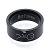 201 Stainless Steel Boy with Heart Finger Ring RJEW-N043-13E-2
